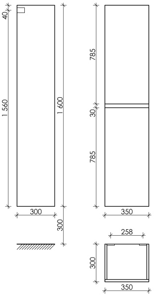 Шкаф-пенал Sancos  Urban PUR35EG дуб галифакс натуральный